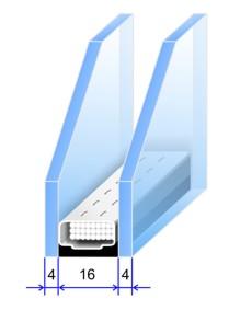 Однокамерный стеклопакет